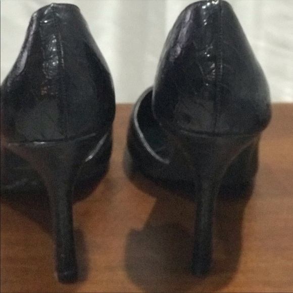 Diba black faux leather heels shoes size 9B - Picture 8 of 8
